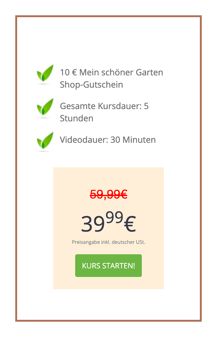 Mein schöner Garten Zimmerpflanzen Onlinekurs